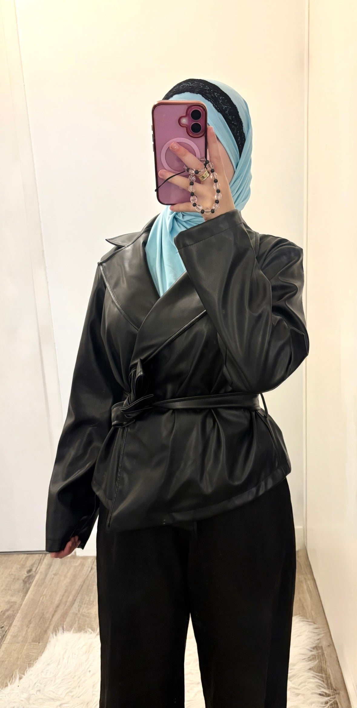 Veste en similicuir