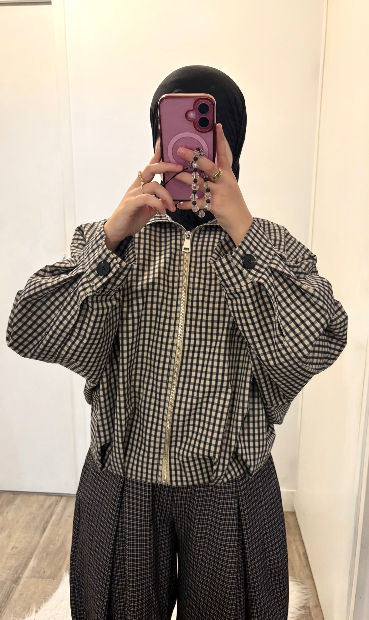 Veste à carreaux
