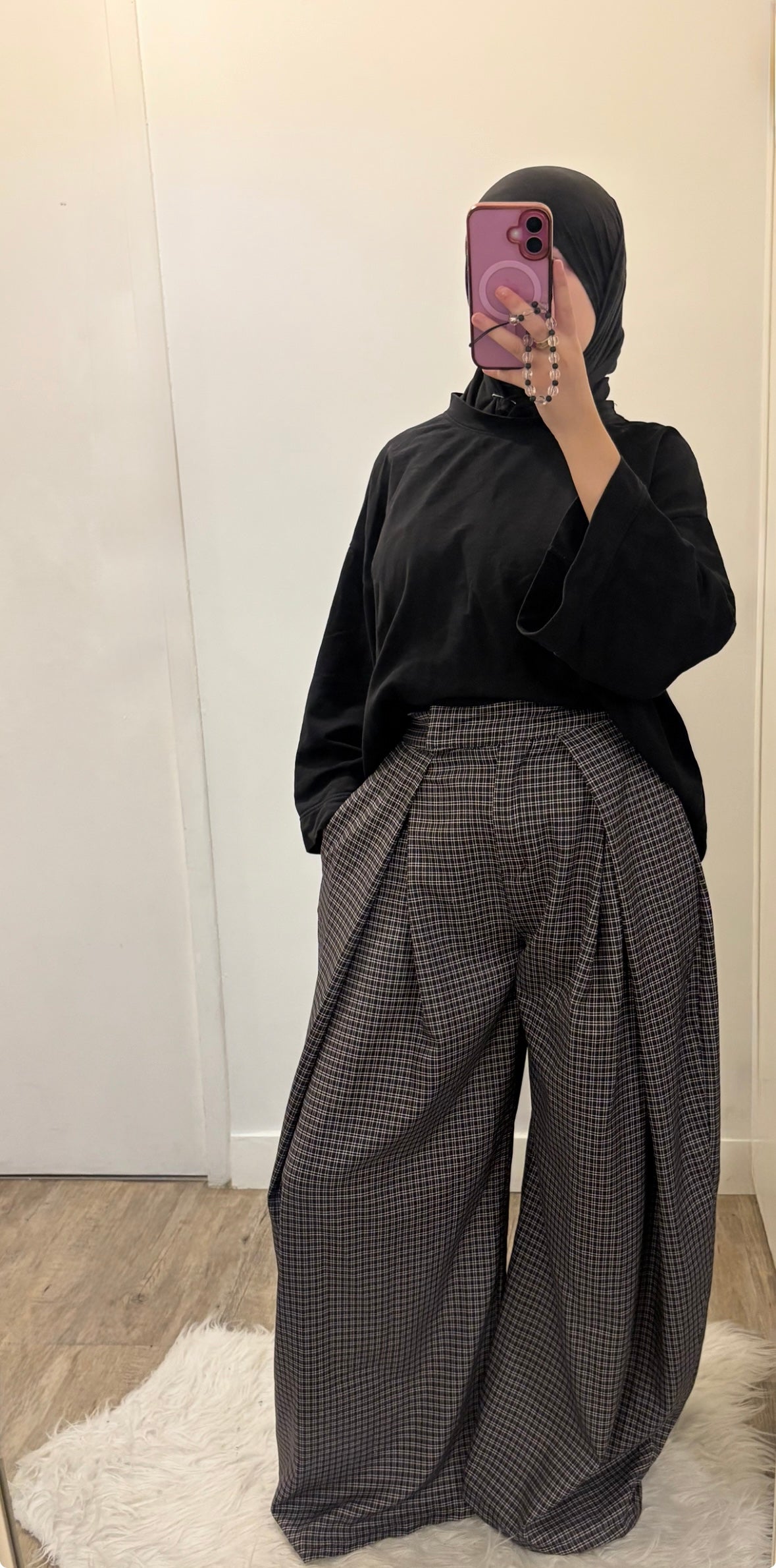 Pantalon à carreaux
