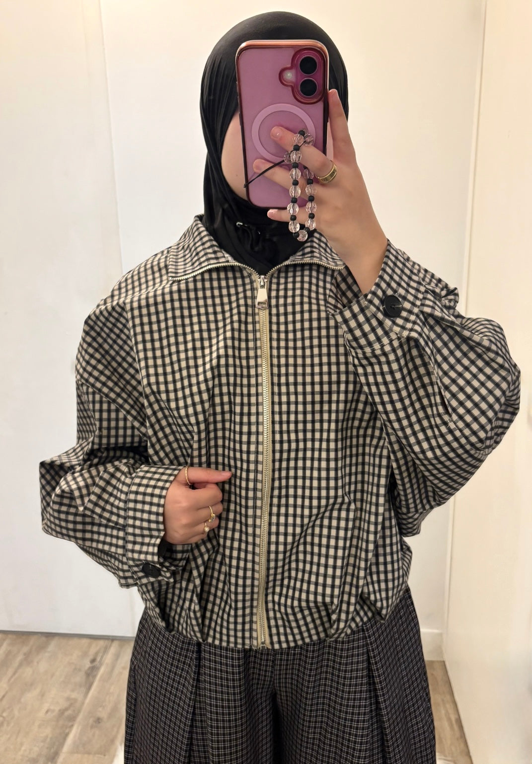 Veste à carreaux