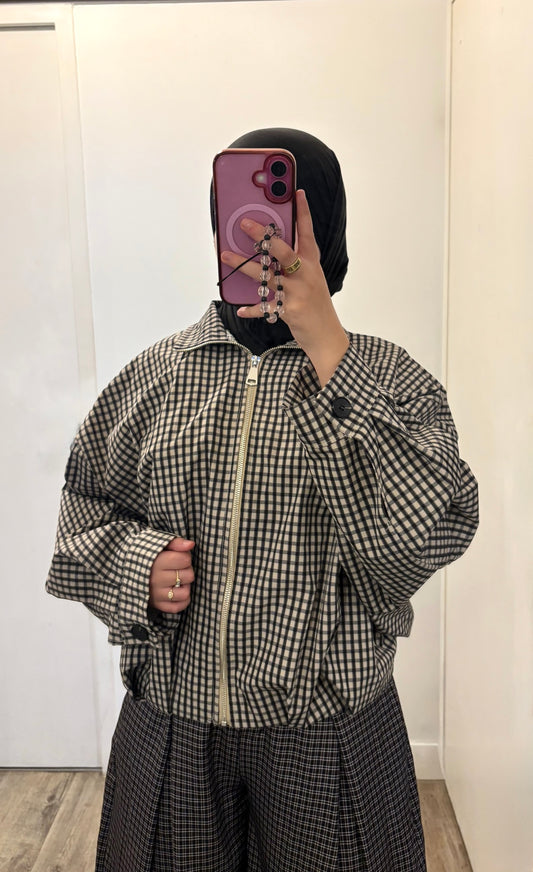 Veste à carreaux