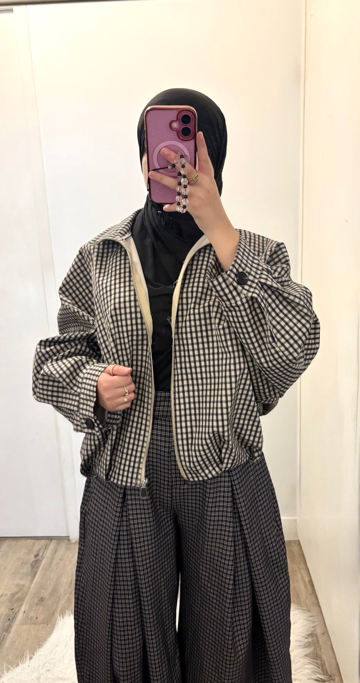 Veste à carreaux